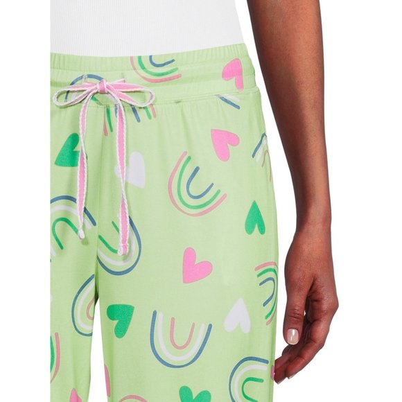 Briefly Stated Women’s Rainbow Sleep Joggers Pajama Lounge Pants Size XL NWT - Picture 2 of 5